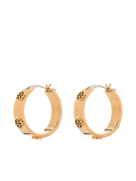  Tory Burch Miller Stud Hoop Earrings - Gold 