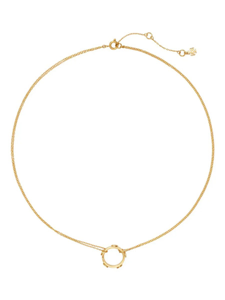  Tory Burch Miller Stud Pendant Necklace - Gold 