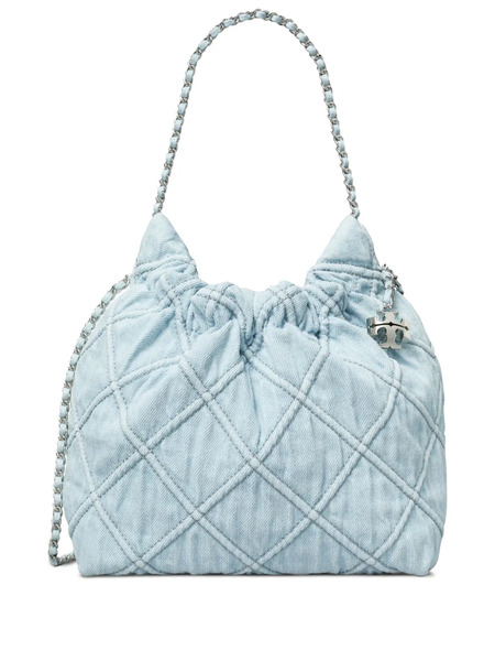  Tory Burch Mini Fleming Denim Cross Body Bag - Blue 