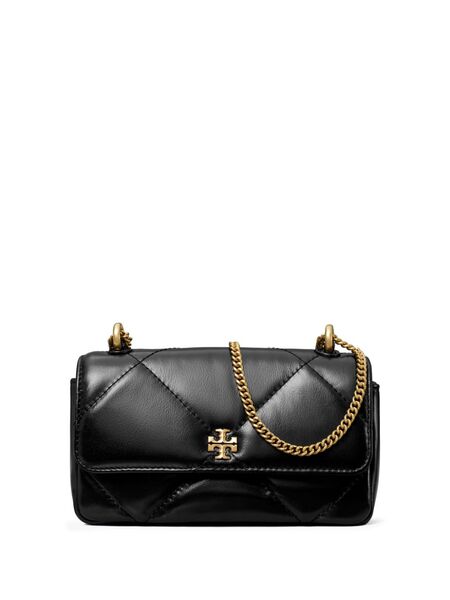  Tory Burch Mini Kira Diamond-quilted Flap Bag - Black 