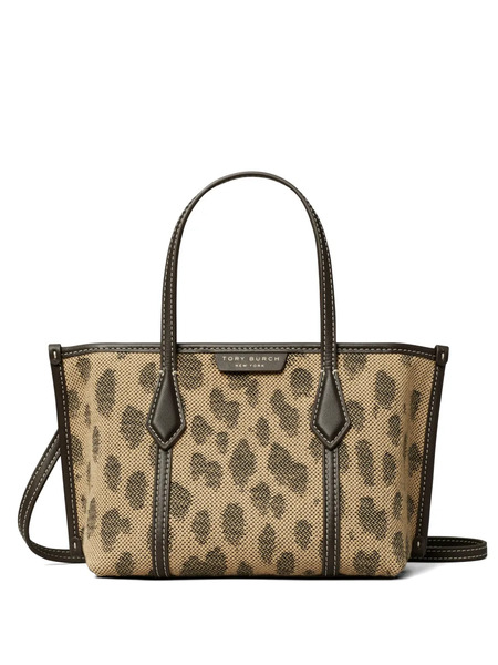  Tory Burch Mini Perry Canvas Tote - Brown 