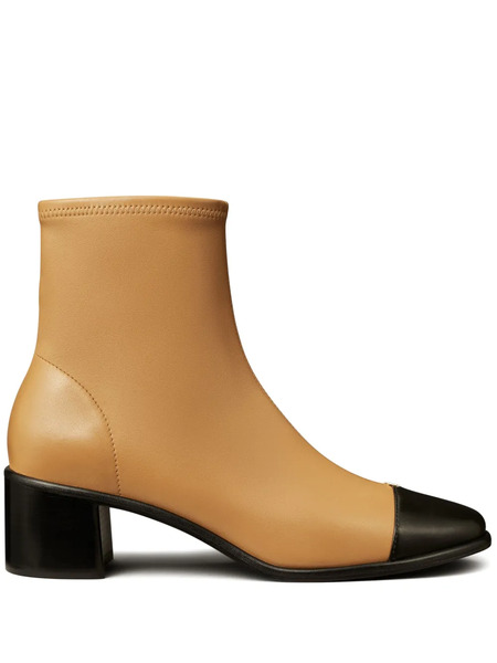  Tory Burch 50mm Cap-toe Ankle Boots - Brown 