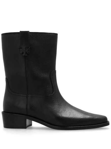  Tory Burch 35mm City Western Ankle Boots - Black 