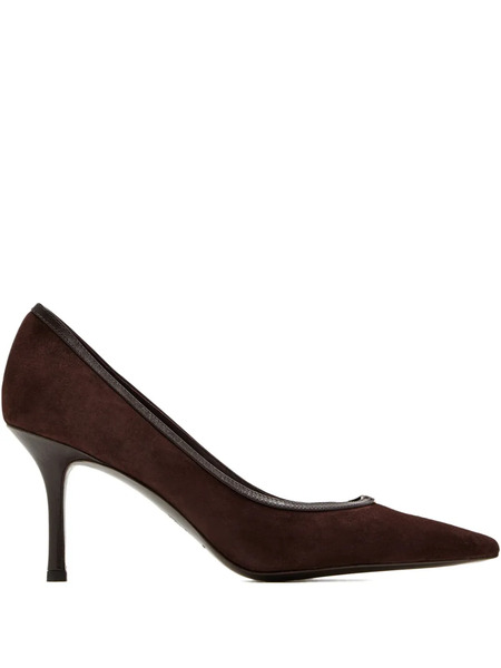  Tory Burch 80mm Double T-buckle Pumps - Brown 
