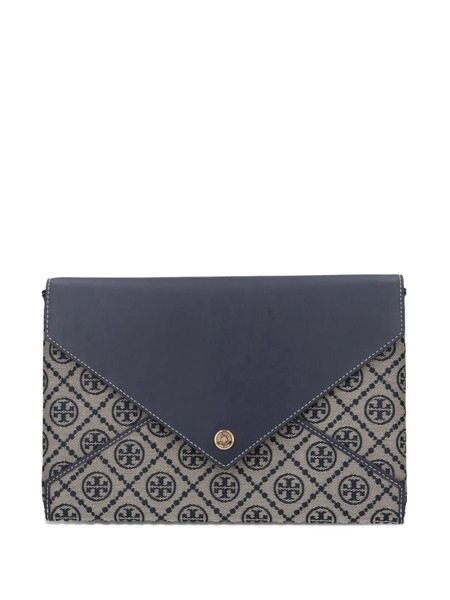  Tory Burch Monogram Envelope Clutch - Blue 