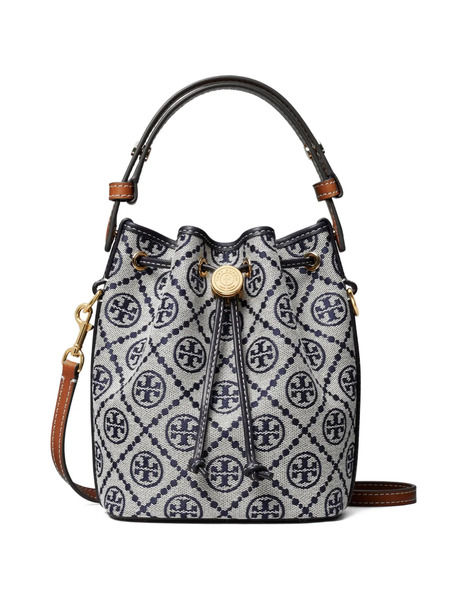  Tory Burch Monogram Mini Bucket Bag - Grey 