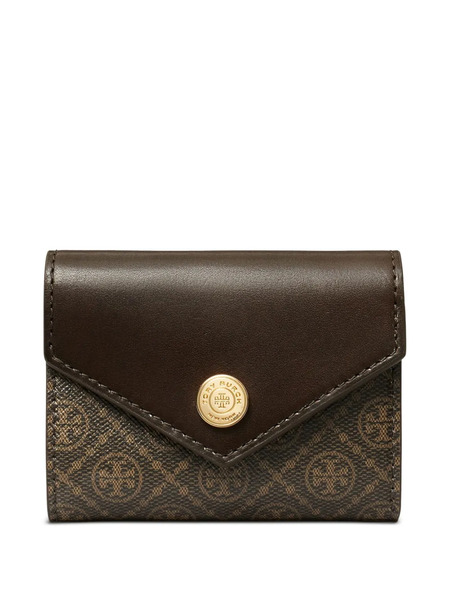  Tory Burch Monogram-pattern Wallet - Brown 