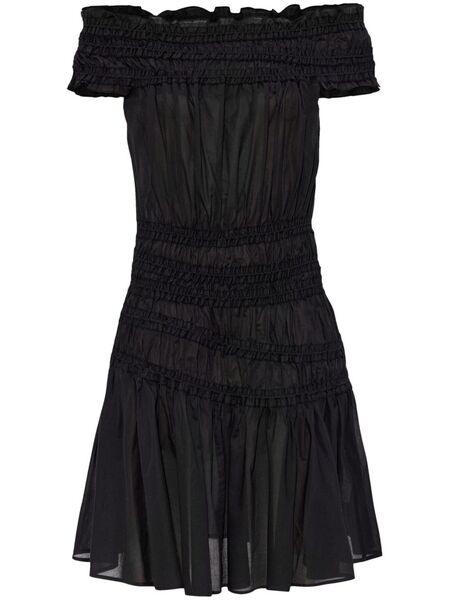  Tory Burch Off-shoulder Ruffled Dress - Black 