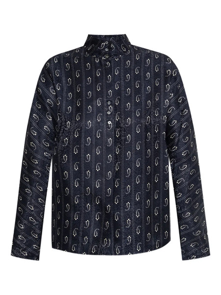  Tory Burch Paisley Print Blouse - Blue 