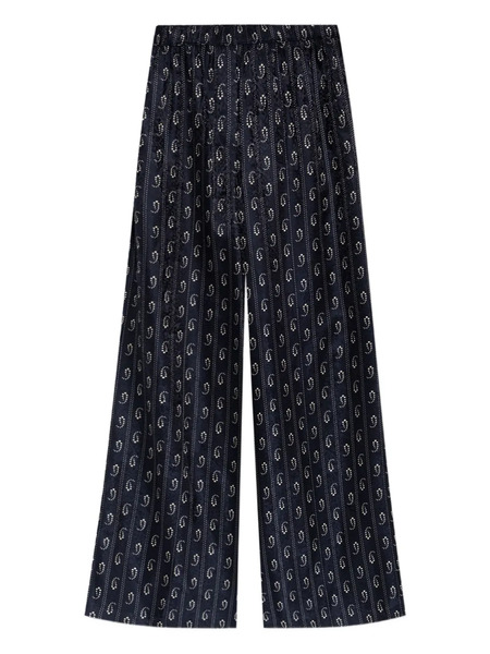  Tory Burch Paisley Print Wide-leg Trousers - Blue 