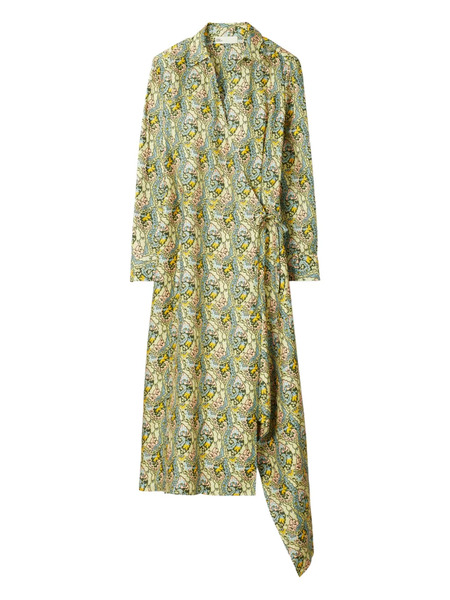  Tory Burch Paisley-print Wrap Dress - Green 