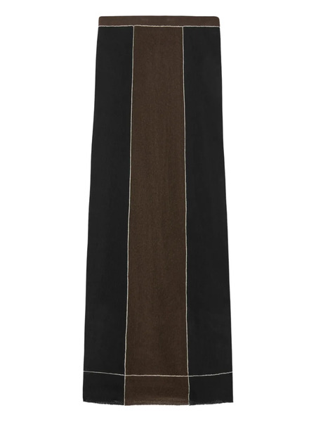  Tory Burch Panelled Midi Skirt - Black 