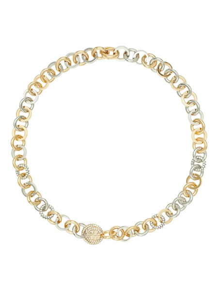  Tory Burch Pave Chain Necklace - Gold 