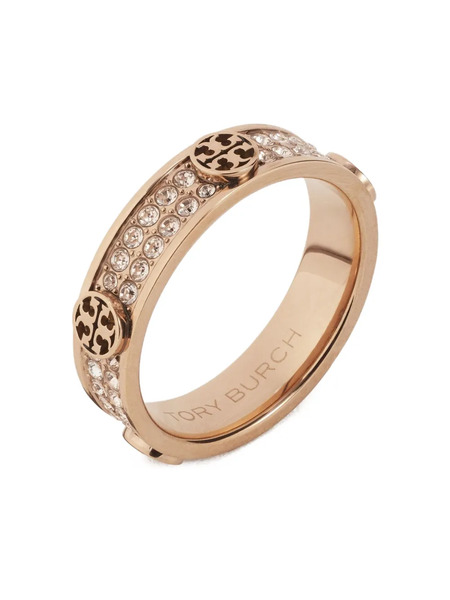  Tory Burch Pavé Icon Ring - Pink 