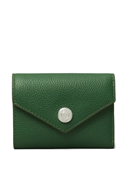  Tory Burch Pebble Envelope Small Wallet - Green 