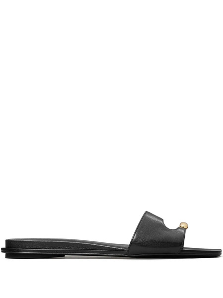  Tory Burch Pierced Flat Sandals - Black 