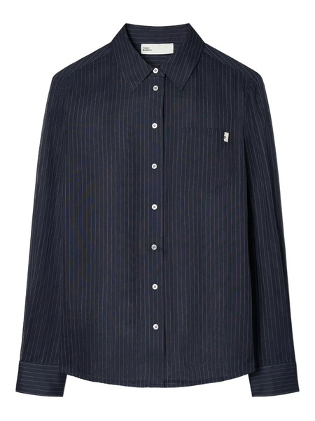  Tory Burch Pinstripe Button-up Shirt - Blue 