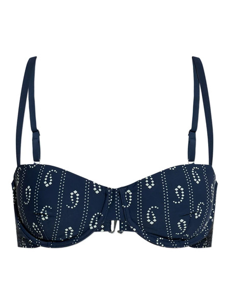  Tory Burch Printed Bikini Top - Blue 