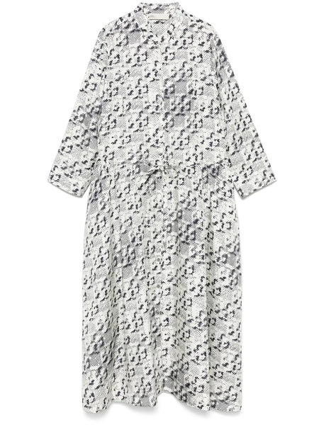  Tory Burch Printed Midi Dress - White 