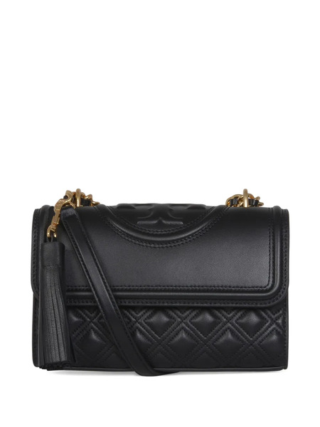  Tory Burch Quilted Tassel-detail Shoulder Bag - Black 