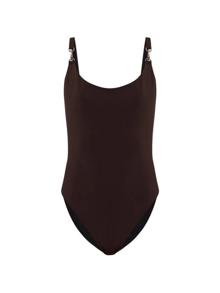  Tory Burch Ring-detail Swimsuit - Brown 