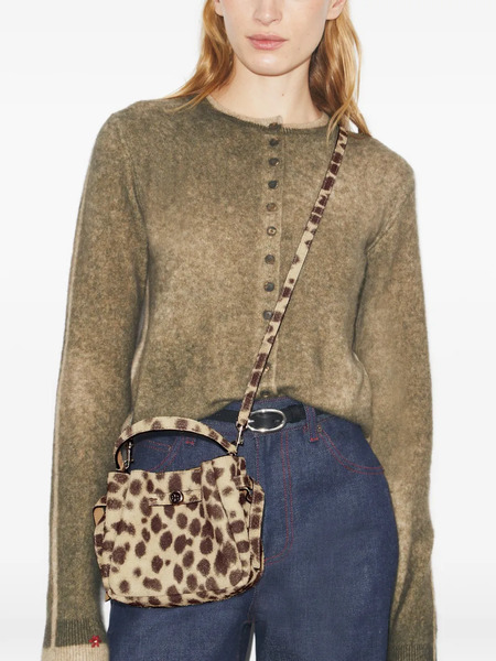  Tory Burch Romy Print Mini Bucket Bag - Neutrals 