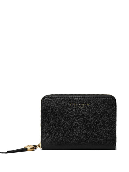  Tory Burch Romy Zip Fastening Medium Wallet - Black 