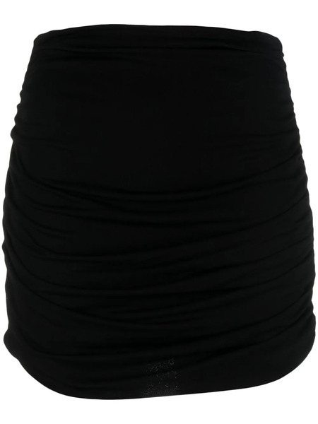  Tory Burch Ruched High-waisted Mini Skirt - Black 