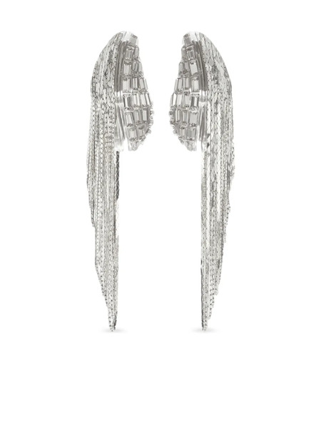  Tory Burch Runway Chain Earrings - Silver 