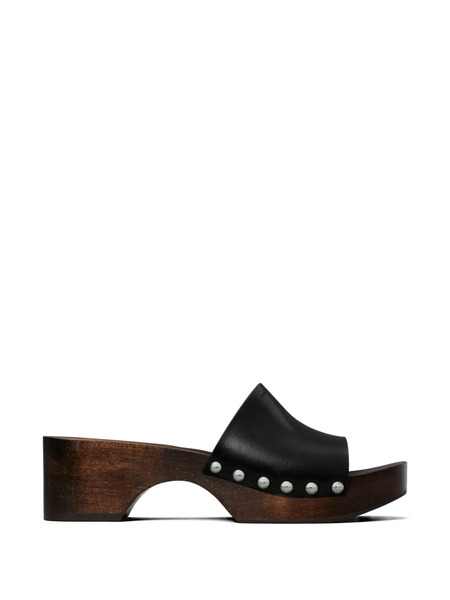  Tory Burch Sandals Clog - Black 