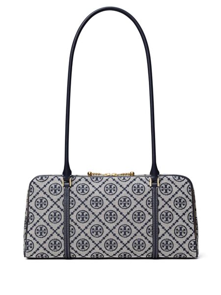  Tory Burch Small T Monogram Marshmallow Shoulder Bag - Blue 