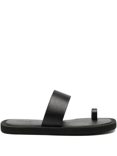  Tory Burch Square Toe Sandals - Black 