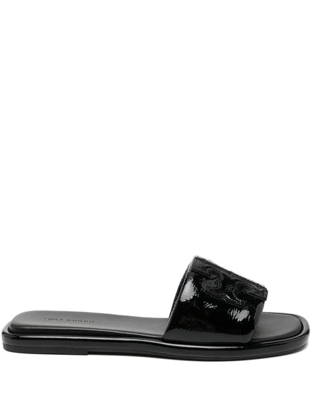  Tory Burch Square Toe Sandals - Black 