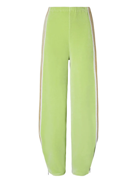  Tory Burch Stripe Zip Sweatpant - Green 