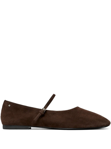  Tory Burch Suede Ballet Flats - Brown 