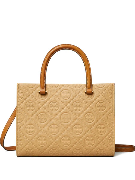  Tory Burch T Monogram Tote Bag - Brown 