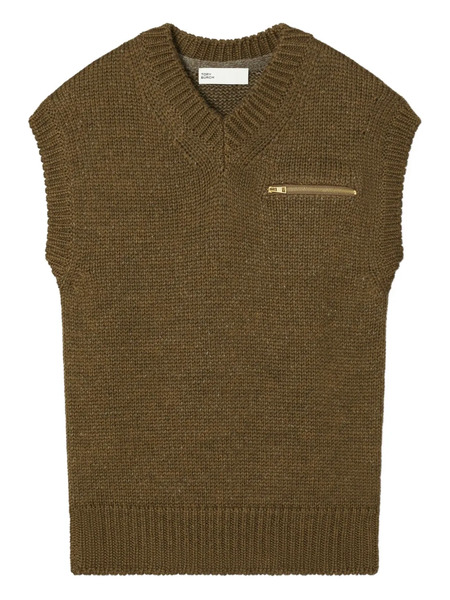  Tory Burch Wool Vest - Brown 