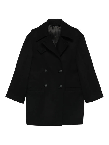  Toteme Broad Double-breasted Peacoat - Black 
