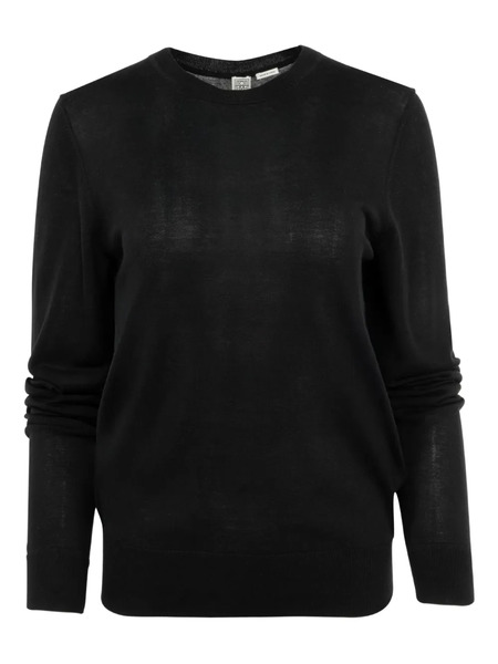  Toteme Crew-neck Long-sleeve Sweater - Black 