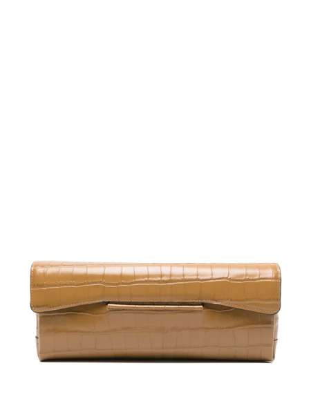 Toteme Croco-embossed Clutch Bag - Brown 