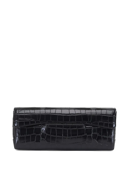  Toteme Crocodile-embossed Clutch Bag - Black 