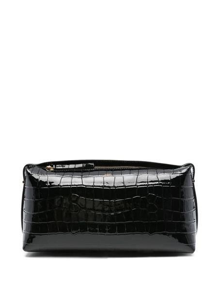  Toteme Crocodile-embossed Clutch - Black 