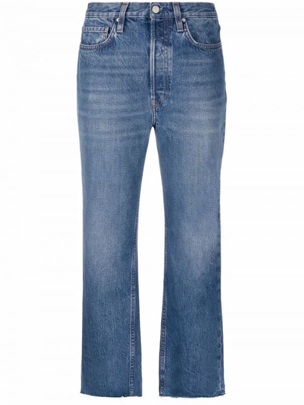  Toteme Cropped Straight-leg Jeans - Blue 