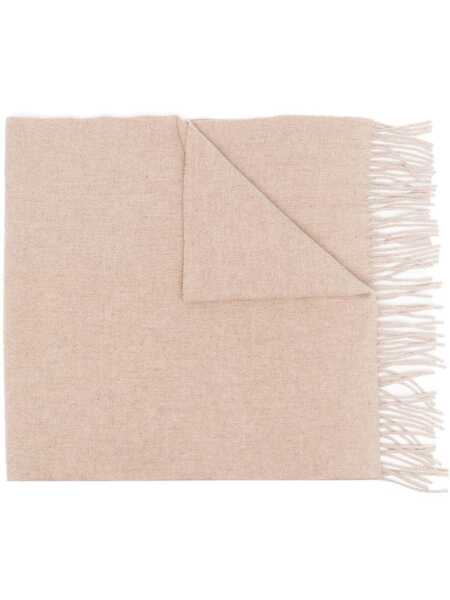  Toteme Fine-knit Fringe-edge Scarf - Neutrals 