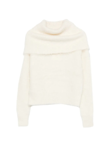  Toteme Funnel-neck Sweater - White 