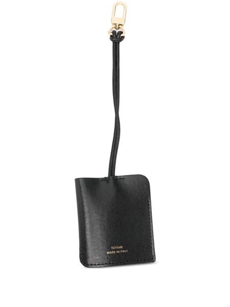  Toteme Grained-leather Keyring - Black 