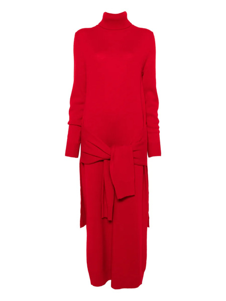  Toteme Knitted Turtleneck Maxi Dress - Red 