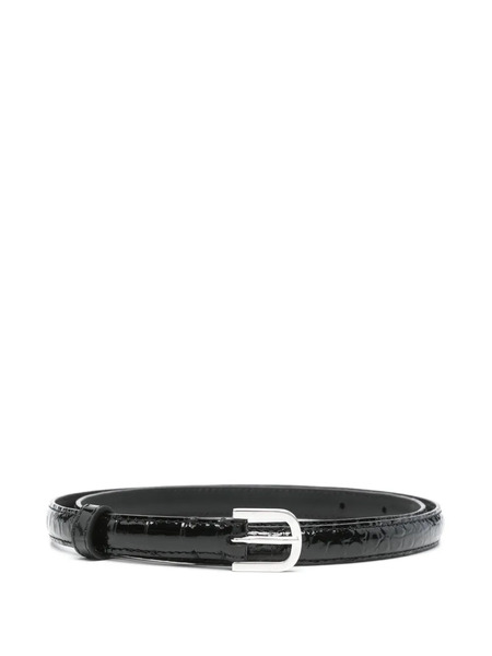  Toteme Leather Belt - Black 