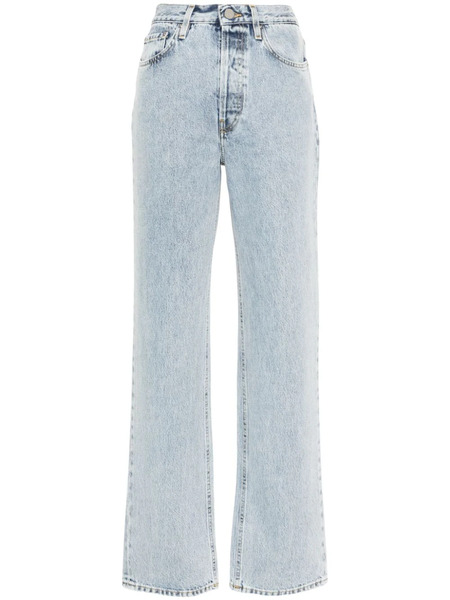  Toteme Logo-patch Cotton Jeans - Blue 