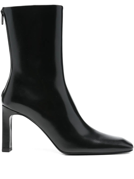  Toteme 85mm Glossy-finish Leather Boots - Black 